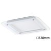 LED lámpatest , mennyezeti , backlight effect ,  22W , természetes fehér , négyzet , fehér ,  Rábalux , LORNA