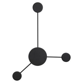   Lámpatest , led lámpa ,  mennyezeti , 10W , fekete , korong , természetes fehér , 5 év garancia , Rábalux , AMADEO