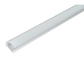   ELM718/1 ALUMINIUM PROFIL LED SZALAGHOZ, MATT TAKARÓPROFIL, FELÜLETRE SZERELHETŐ 1 M