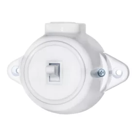 ANTIQUE ONE BUTTON ONE WAY SWITCH 10А 250V WHITE
