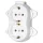 ANTIQUE DOUBLE SOCKET GERMAN TYPE 16А 250V WHITE