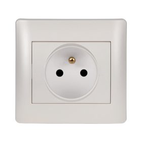 RHYME FRENCH TYPE SOCKET WHITE METALLIC