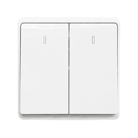 LONDON TWO BUTTONS TWO WAY SWITCH WHITE