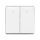 LONDON TWO BUTTONS TWO WAY SWITCH WHITE