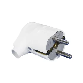 ELMARK ANGLE SCHUKO PLUG 16А 2Р+Е WHITE