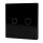 WI-FI SMART TOUCH EU 2 GANG 1 WAY SWITCH BLACK