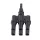 FOURFOLD CONNECTOR 1500V MC4 4-6MM 3 FEMALE/1 MALE