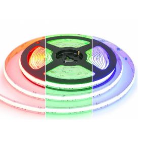   LED szalag , 24 Volt DC , COB , 840 LED/m , DOTLESS , 25 W/m , RGB-CCT