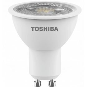   LED lámpa , égő , szpot ,  GU10 foglalat , 7 Watt , 36° , hideg fehér , dimmelhető , TOSHIBA , 5 év garancia