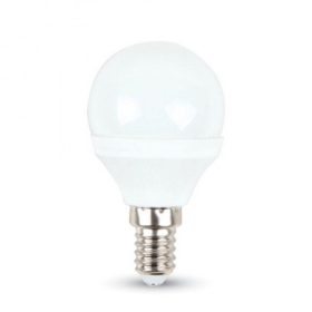   LED lámpa , égő , kis gömb , E14 foglalat , P45 , 4.5 Watt , 180° ,  természetes fehér , SAMSUNG Chip , 5 év garancia