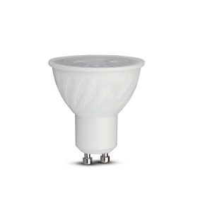   LED spot égő Samsung chippel, 6w, 6500K, hideg fehér, 445lm, GU10, 38°, fehér, CRI>80, dimmelhető, V-TAC, 21197