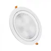 LED panel , mélysugárzó , 30W , süllyesztett , kerek , meleg fehér , 5 év garancia