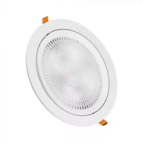   LED panel , mélysugárzó , 30W , süllyesztett , kerek , természetes fehér , 5 év garancia