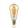 LED lámpa , égő , izzószálas hatás , filament , E27 foglalat , Edison , 5 Watt , meleg fehér , borostyán sárga
