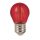 LED lámpa , égő , izzószálas hatás , filament , kisgömb , E27 foglalat , G45 , 2 Watt , piros