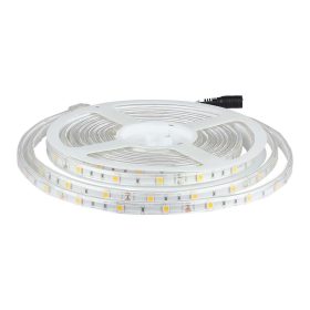   Kültéri LED szalag, 6 w, 3000K, meleg fehér, 500 lm/m, 12V, 120°, CRI>80, IP65, V-TAC, 212145