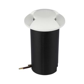   Kültéri taposólámpa, 1w, 6400K, hideg fehér, 50lm, 180°, fehér, CRI>80, IP67, V-TAC, 211467