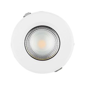   Süllyeszthető COB LED mélysugárzó lámpa, 40w, 6500K, hideg fehér, 4800lm, 100°, fehér, CRI>80, V-TAC, 211280