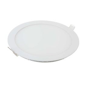   LED mini panel prémium kerek, süllyesztett, 12w, 2700K, meleg fehér, 1160lm, 120°, fehér, CRI>80, V-TAC, 214857
