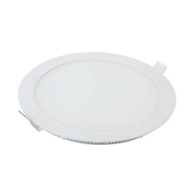   LED mini panel prémium kerek, süllyesztett, 22w, 4000K, természetes fehér, 2265lm, 120°, fehér, CRI>80, V-TAC, 216423