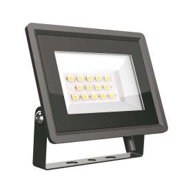   LED reflektor Slimline F osztály, 10w, 6500K, hideg fehér, 750lm, 110°, fekete, CRI>70, IP65, V-TAC, 6729