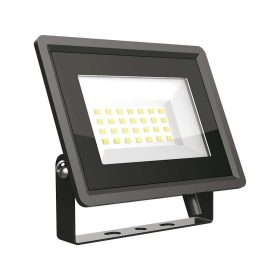   LED reflektor Slimline F osztály, 20w, 3000K, meleg fehér, 1650lm, 110°, fekete, CRI>70, IP65, V-TAC, 6737