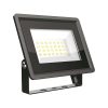 LED reflektor Slimline F osztály, 20w, 4000K, természetes fehér, 1650lm, 110°, fekete, CRI>70, IP65, V-TAC, 6738