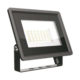   LED reflektor Slimline F osztály, 50w, 3000K, meleg fehér, 5000lm, 110°, fekete, CRI>70, IP65, V-TAC, 6749