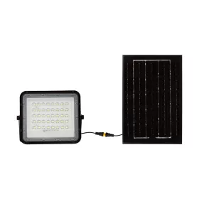   Napelemes LED reflektor távirányítóval, 6400K, hideg fehér, 400lm, 120°, fekete, IP65, V-TAC, 7821