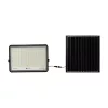 Napelemes LED reflektor távirányítóval, 6400K, hideg fehér, 2600lm, 120°, fekete, IP65, V-TAC, 7829