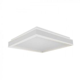   LED lámpatest , négyzet , mennyezeti , 40 cm , 24W , természetes fehér , alumínium,  fehér
