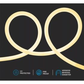   Led szalag , 24 Volt , 240 LED/m , 12 watt/m , meleg fehér , Neon Flex , V-TAC