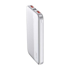   Hordozható gyorsan töltő power bank, 22,5w, fehér, V-TAC, 7832