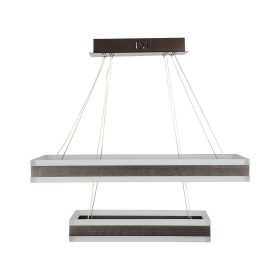   2 részes csillár, 113w, 3000K, meleg fehér, 6300lm, 360°, kávé, dimmelhető, V-TAC, 213988