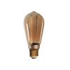 LED lámpa , égő , izzószálas hatás , filament  , E27 foglalat , ST64  , Edison , 4 Watt , meleg fehér , 1800K , borostyán sárga , KANLUX