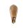 LED lámpa , égő , izzószálas hatás , filament  , E27 foglalat , ST64  , Edison , 4 Watt , meleg fehér , 1800K , borostyán sárga , KANLUX