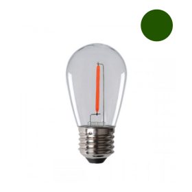   LED lámpa , égő , izzószálas hatás , filament , E27 , 0.9 Watt , 50 lm/w , zöld ,  KANLUX
