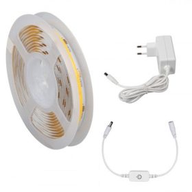   LED szalag szett , COB , DOTLESS , 3 méter , 3 x 6 W/m , természetes fehér , tápegységgel , kapcsolóval , dimmelhető , 3 év garancia , KANLUX