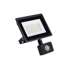   LED reflektor , 30 Watt , természetes fehér , mozgásérzékelős , IP65 , fekete , GRUN , Kanlux