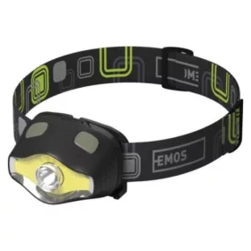 EMOS COB LED Fejlámpa 3W 220lm, fekete, IP43, P3536