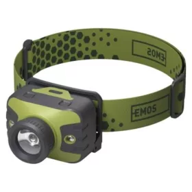 EMOS CREE LED Fejlámpa 330lm, zöld, fekete, IP43, P3539