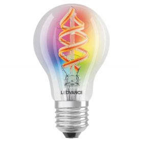   LED lámpa , égő , izzószálas hatás , filament , E27 , 4.5W , RGBW , meleg fehér , dimmelhető , LEDVANCE Smart+ WIFI