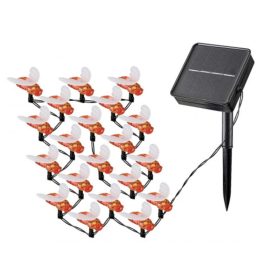   Led fényfüzér , kültéri , napelemes , méhecske , 20 db , 2 m , meleg fehér , IP44 , Rábalux , BOBUS