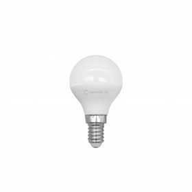   LED lámpa , égő , kisgömb ,  E14 foglalat , 6W , meleg fehér , COSMOLED