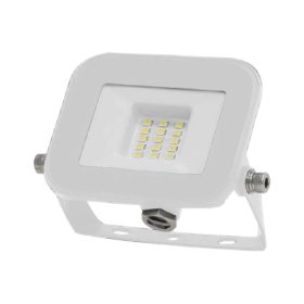   LED reflektor Slimline PRO, 10w, 4000K, természetes fehér, 850lm, 115°, fehér, CRI>70, IP65, V-TAC, 10012