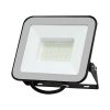 LED reflektor Slimline PRO, 50w, 6500K, hideg fehér, 4270lm, 115°, fekete, CRI>70, IP65, V-TAC, 10026