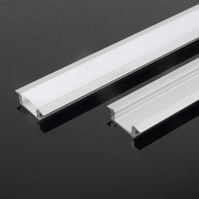 LED szalag profil, ezüst/fehér fedő, 2000mm, V-TAC, 10320