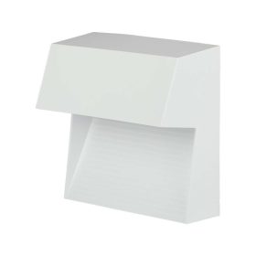   LED fali lámpa lépcsővilágító négyzet alakú, 3w, 4000K, természetes fehér, 300lm, 200°, fehér, CRI>80, IP65, V-TAC, 121403