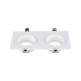   LED spotlámpa keret négyzet alakú, GU10, fehér, V-TAC, 10298