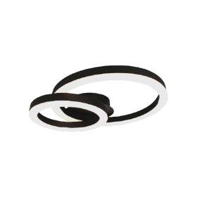   Design mennyezeti lámpa, 20w, 3000K, meleg fehér, 2130lm, fekete, V-TAC, 7000